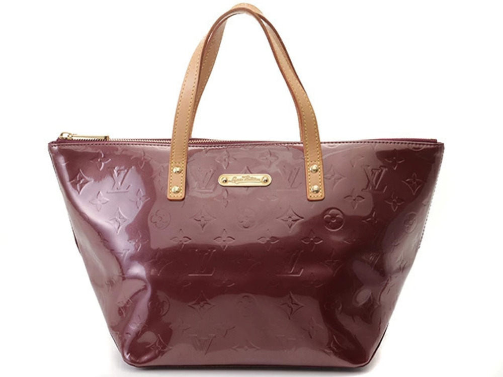 LOUIS VUITTON Bellevue Handbag Vernis Amarante Violet
